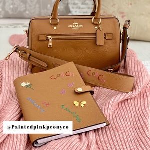 🆕 COACH | Satchel Diary Embroidery & Coach Notebook